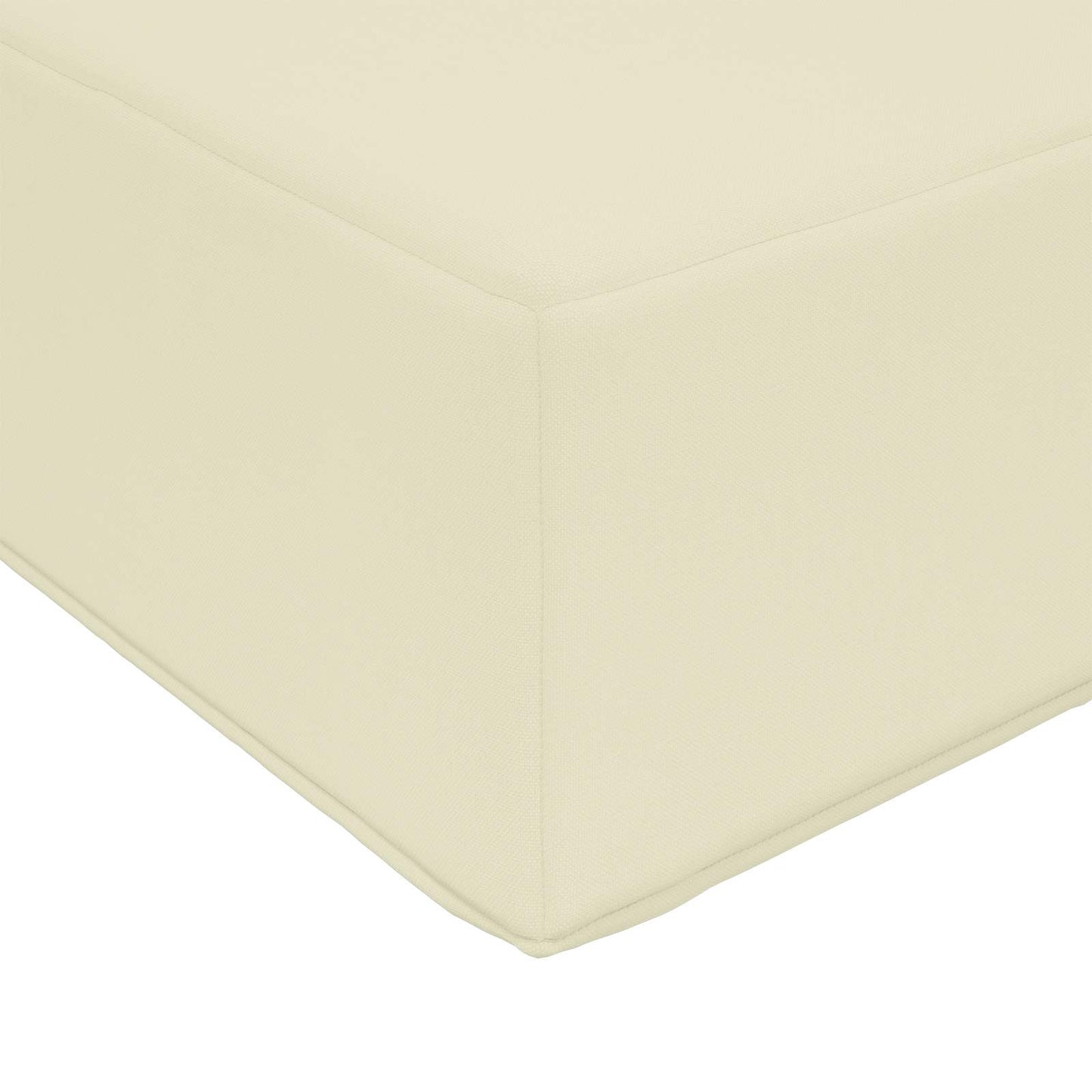 Kültéri ülőpárna Krém 80 x 40 x 8 cm 100% poliészter