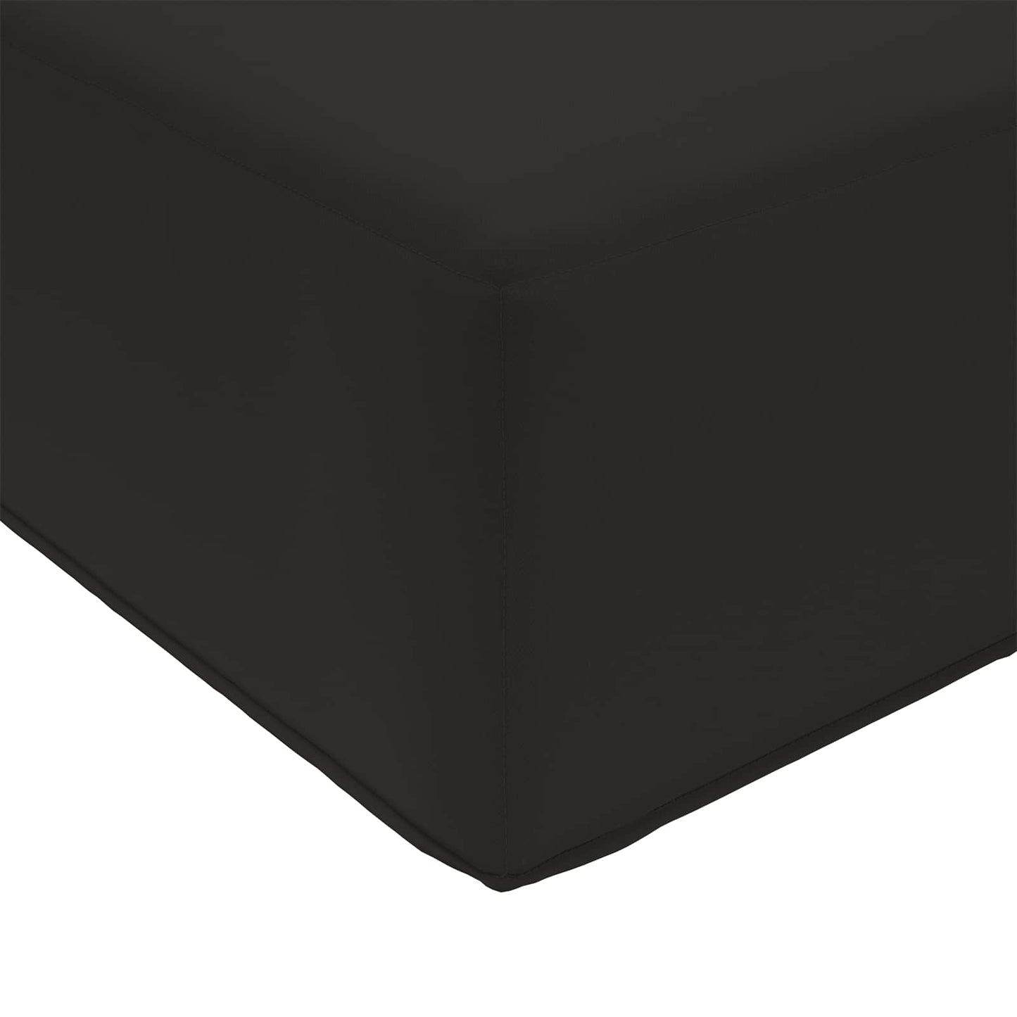 Kültéri ülőpárna 100% poliészter Fekete 80 x 40 x 8 cm