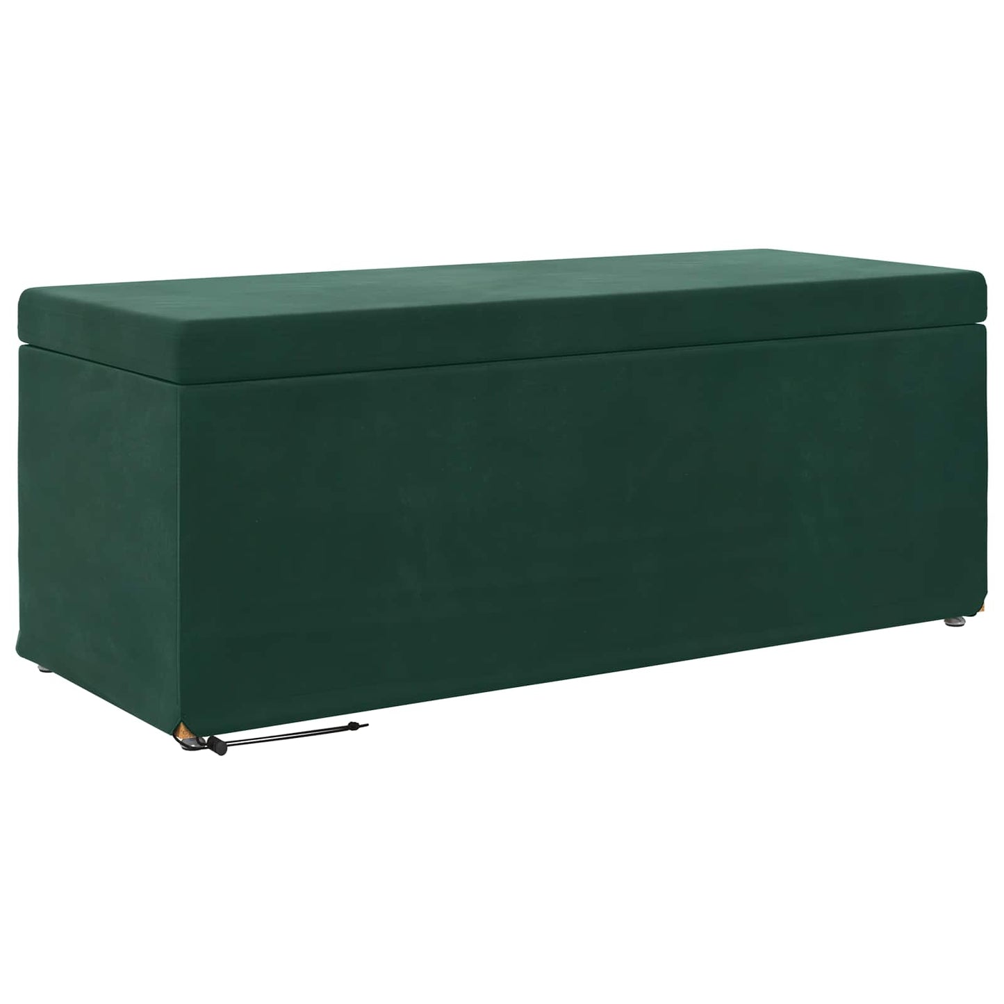 Zsámoly Sötétzöld 101 x 41 x 40 cm Bársony és Műanyag Fa