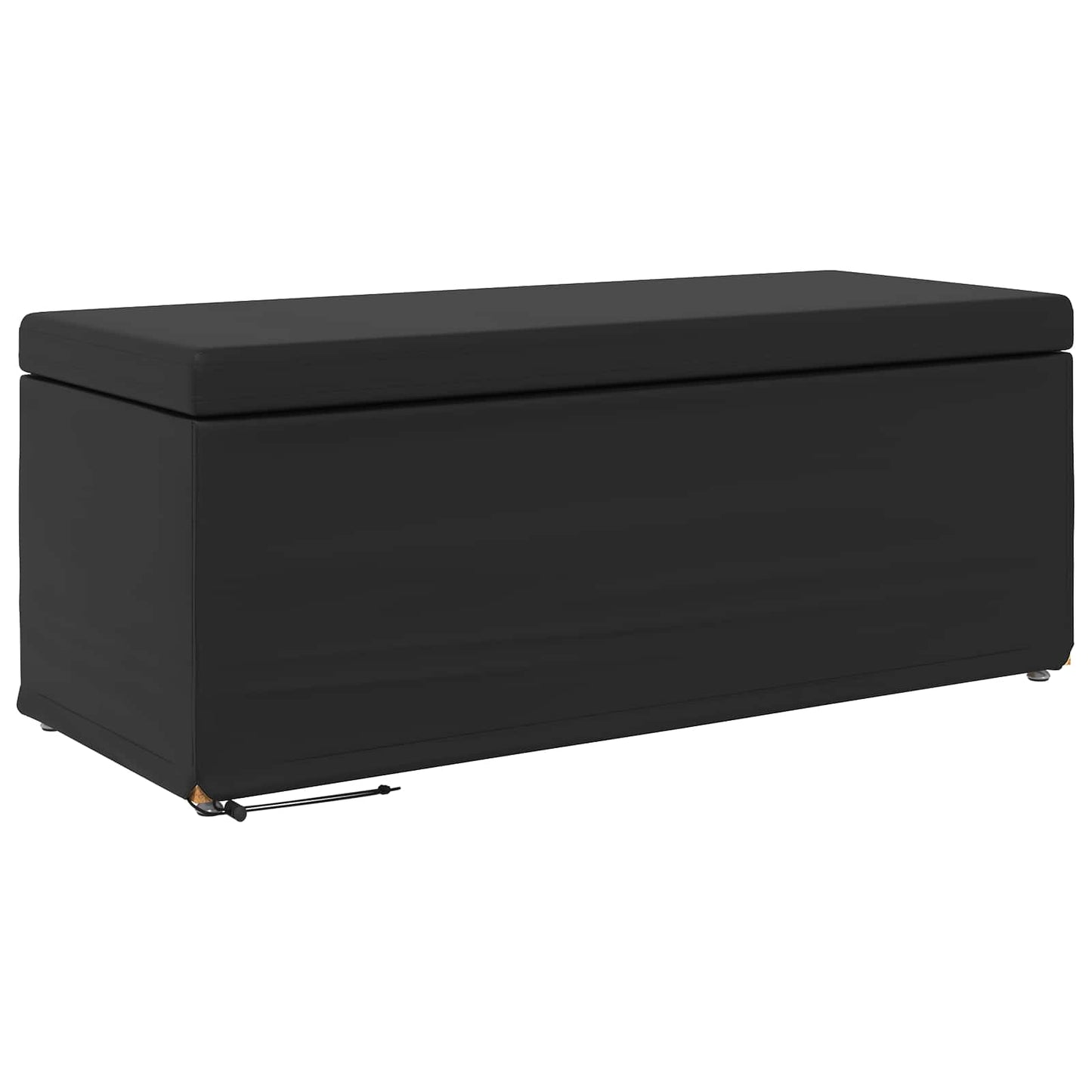 Zsámoly Fekete 101 x 41 x 40 cm Műbőr és Műanyag Fa