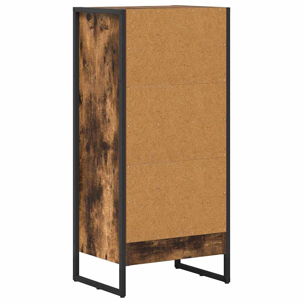 Könyvespolc 40 x 30 x 86,5 cm Szerelt Fa Füstös tölgy