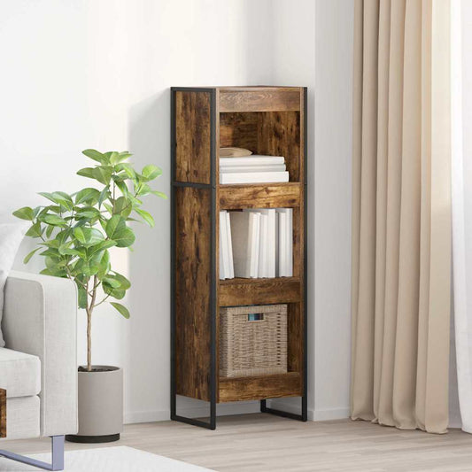 Könyvespolc Füstös tölgy 40 x 30 x 121 cm Faanyag