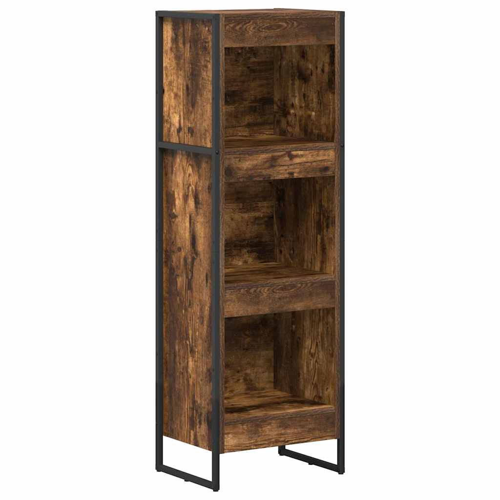 Könyvespolc 40 x 30 x 121 cm Szerelt Fa Füstös tölgy