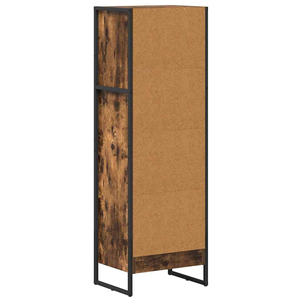 Könyvespolc 40 x 30 x 121 cm Szerelt Fa Füstös tölgy