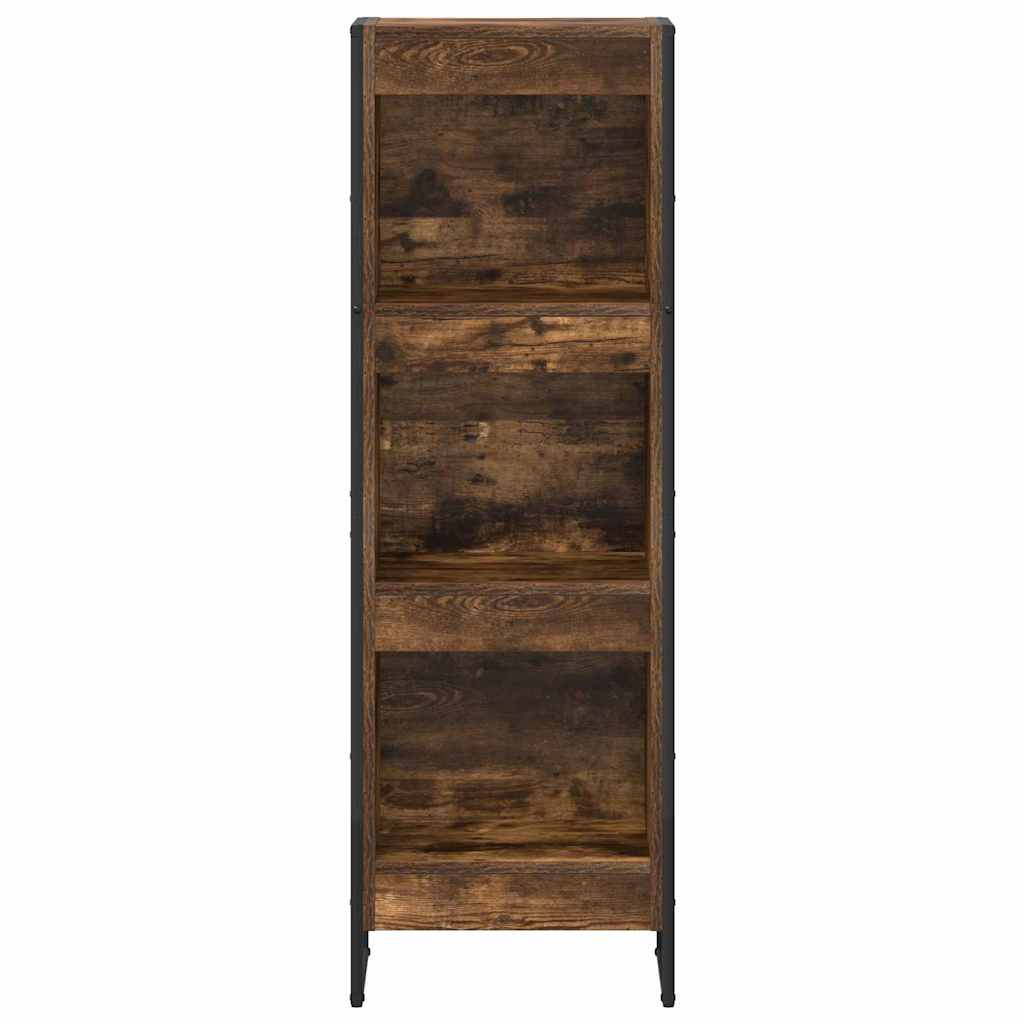 Könyvespolc 40 x 30 x 121 cm Szerelt Fa Füstös tölgy