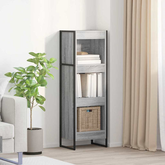 Könyvespolc Szürke Sonoma 40 x 30 x 121 cm Faanyag