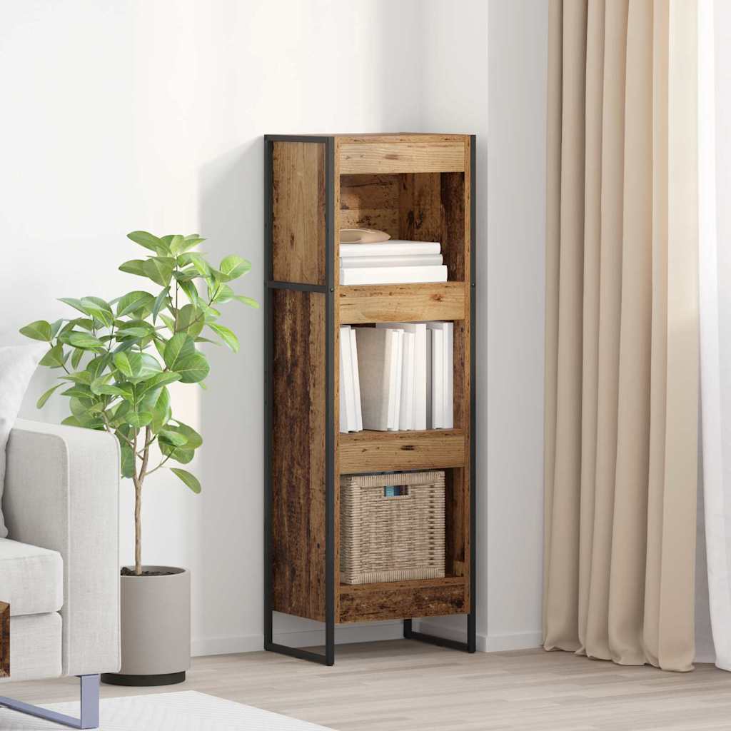 Könyvespolc 40 x 30 x 121 cm Szerelt Fa Öreg fa