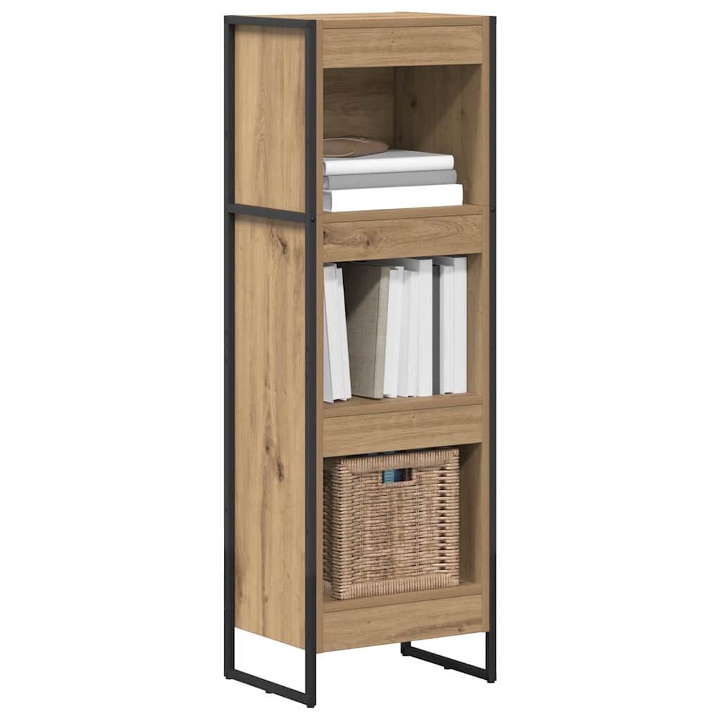 Könyvespolc 40 x 30 x 121 cm Szerelt Fa Művészi tölgy