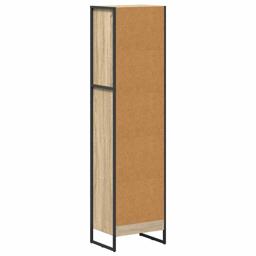 Könyvespolc 40 x 30 x 155 cm Szerelt Fa Sonoma