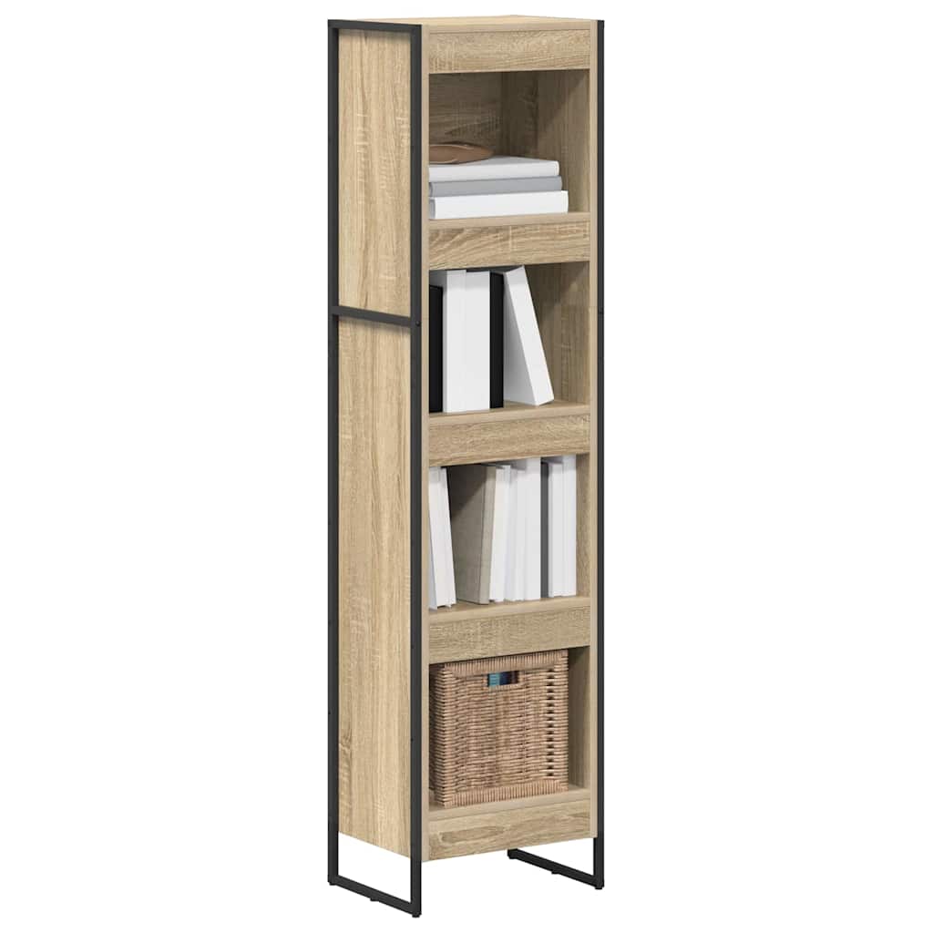 Könyvespolc 40 x 30 x 155 cm Szerelt Fa Sonoma