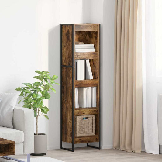 Könyvespolc Füstös tölgy 40 x 30 x 155 cm Faanyag