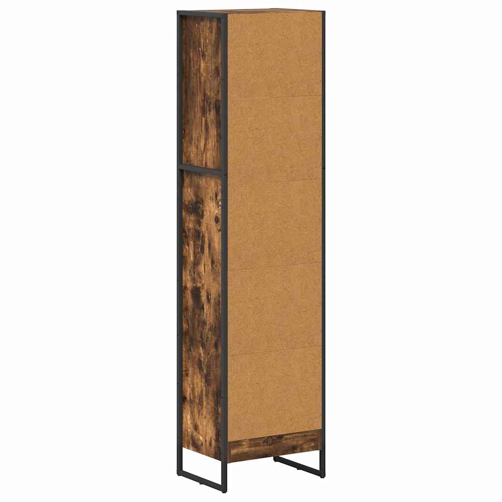 Könyvespolc 40 x 30 x 155 cm Szerelt Fa Füstös tölgy