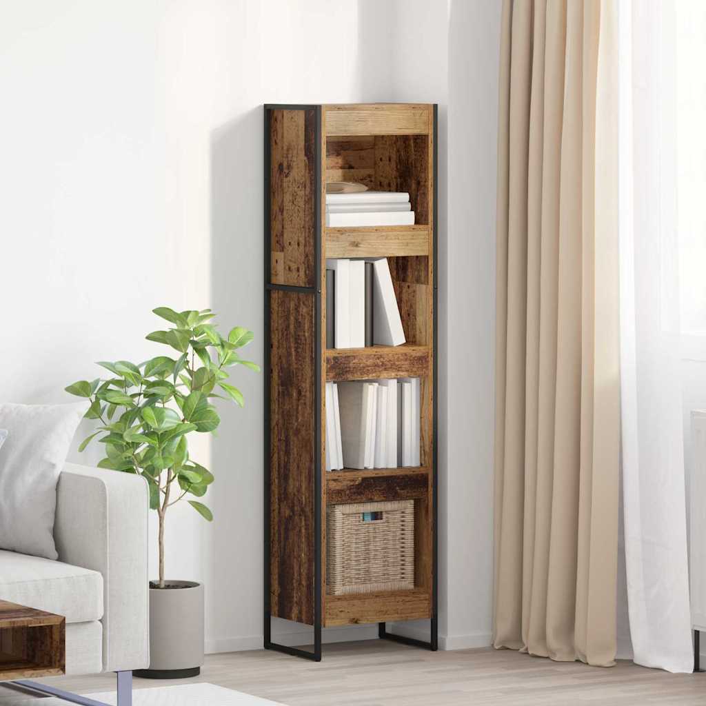 Könyvespolc 40 x 30 x 155 cm Szerelt Fa Öreg fa
