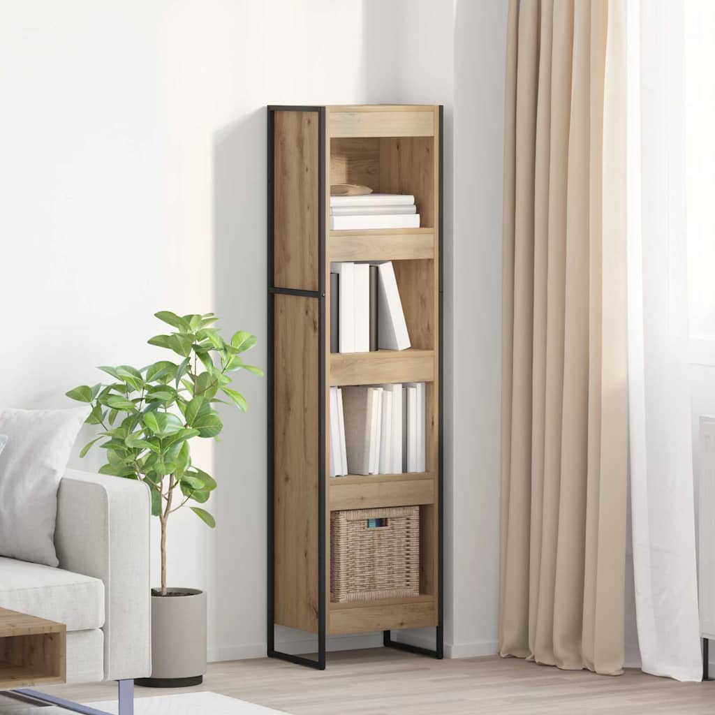 Könyvespolc 40 x 30 x 155 cm Szerelt Fa Művészi tölgy