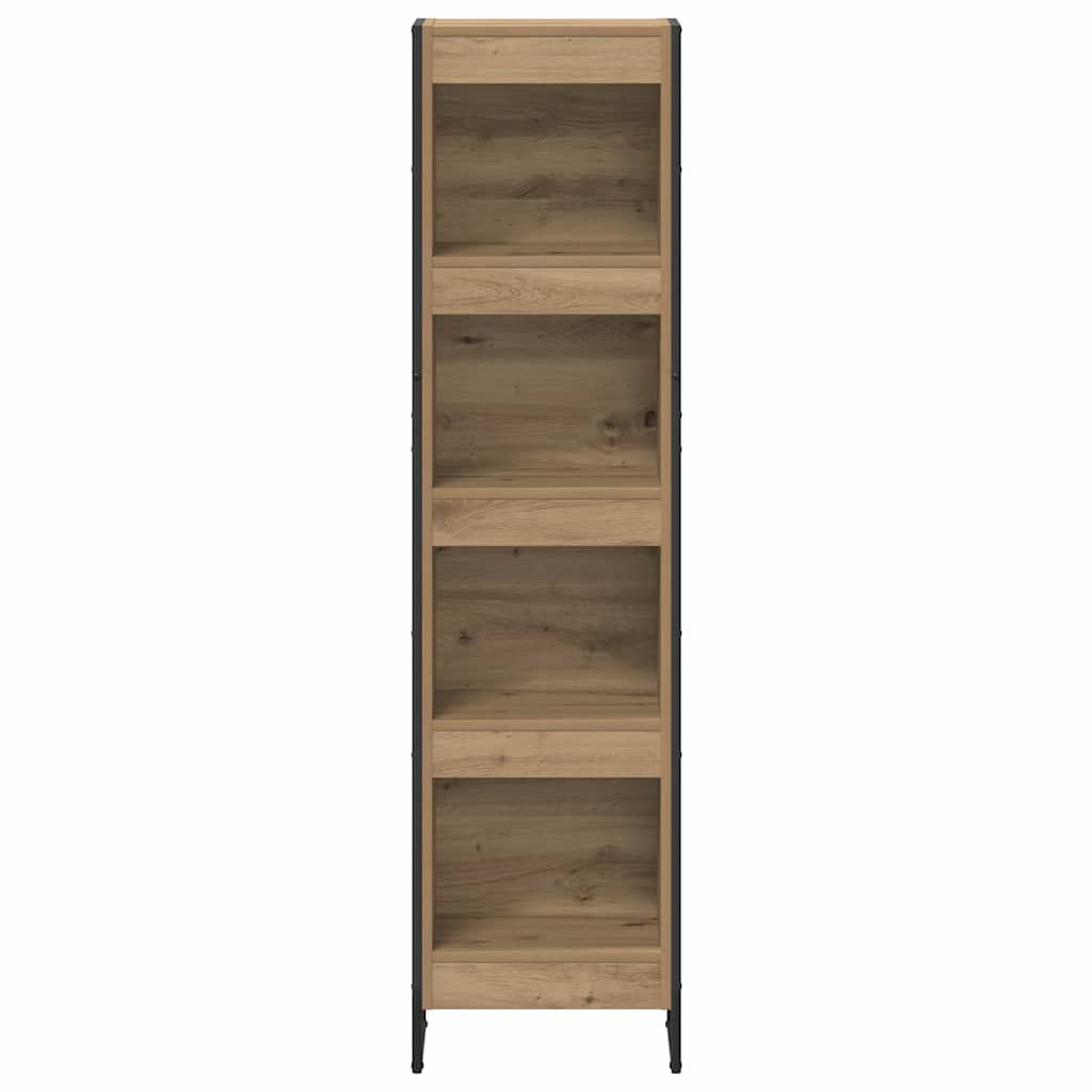 Könyvespolc 40 x 30 x 155 cm Szerelt Fa Művészi tölgy