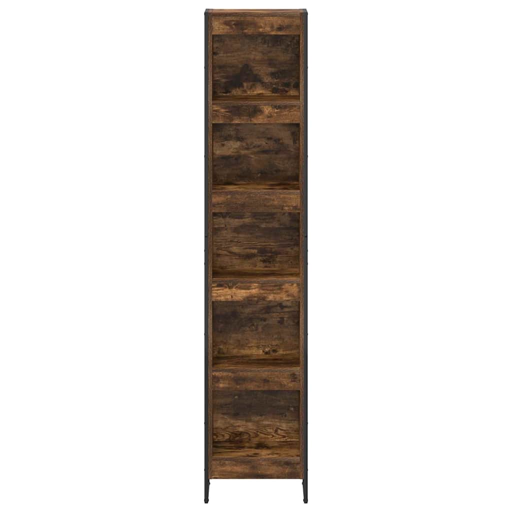 Könyvespolc 40 x 30 x 189,5 cm Szerelt Fa Füstös tölgy