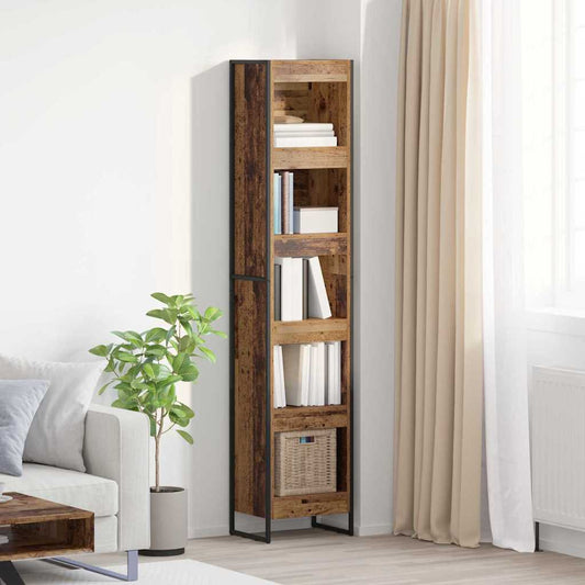Könyvespolc Öreg fa 40 x 30 x 189,5 cm Faanyag