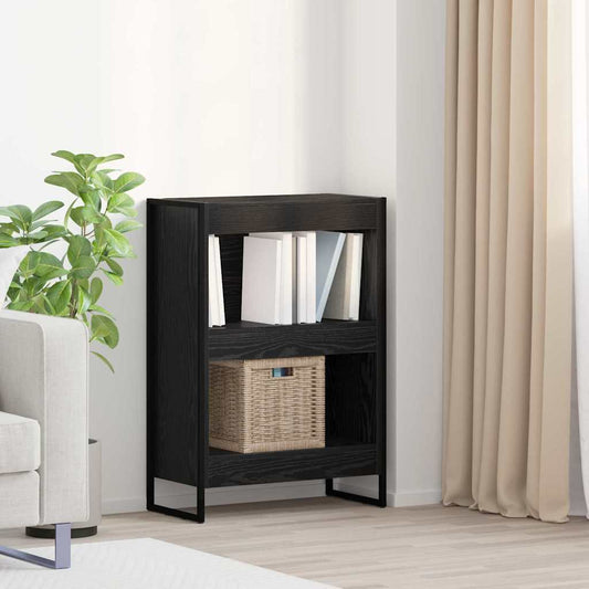 Könyvespolc Fekete tölgy 60 x 30 x 86,5 cm Faanyag