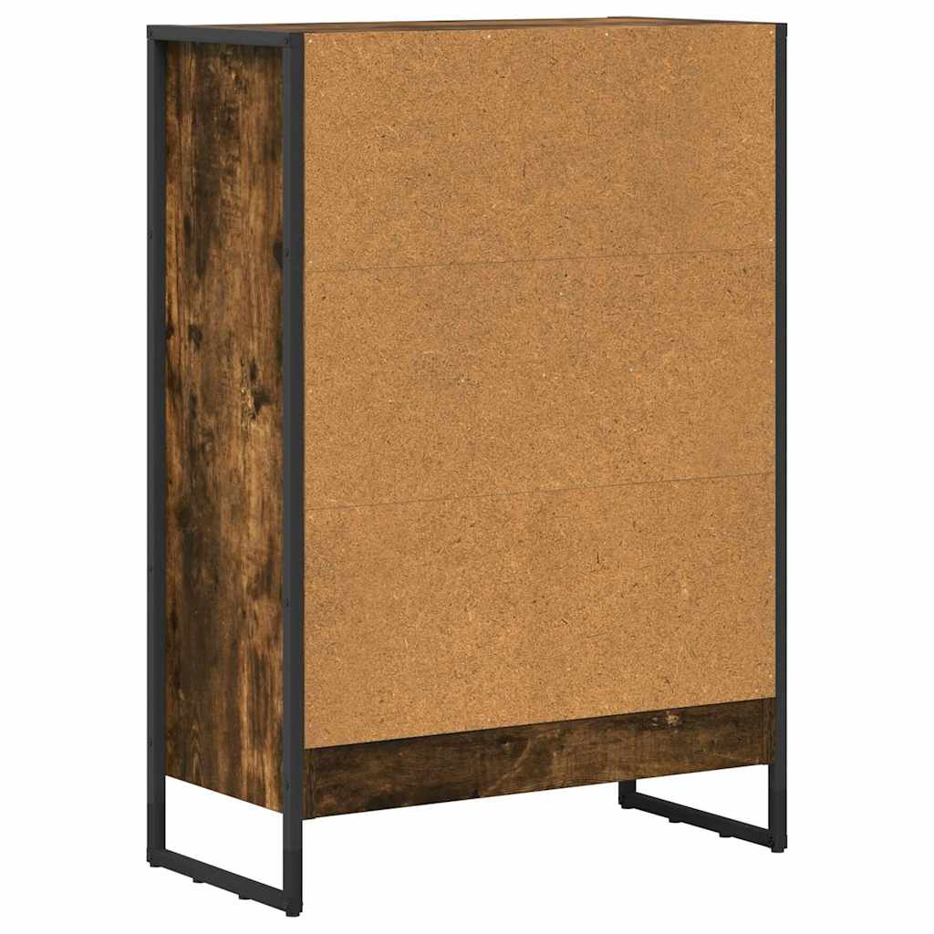 Könyvespolc 60 x 30 x 86,5 cm Szerelt Fa Füstös tölgy