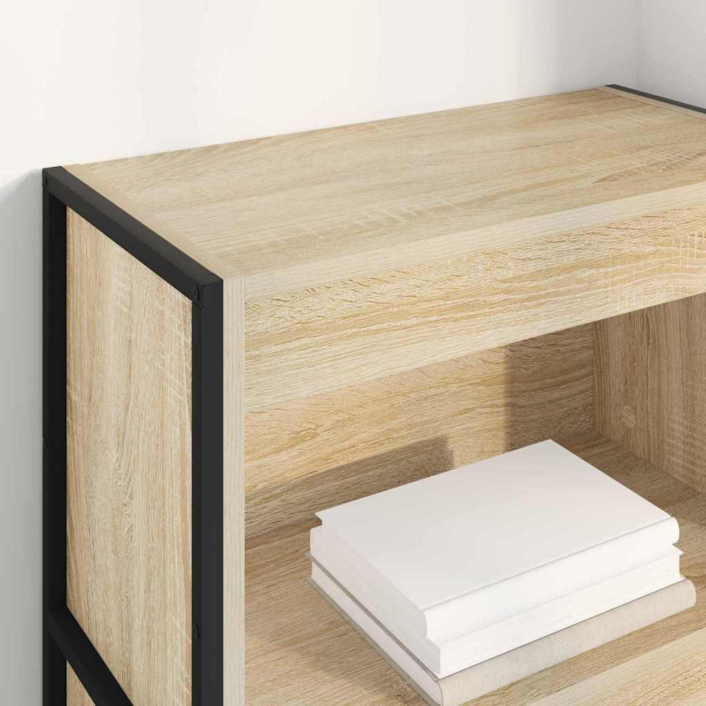 Könyvespolc 60 x 30 x 121 cm Szerelt Fa Sonoma