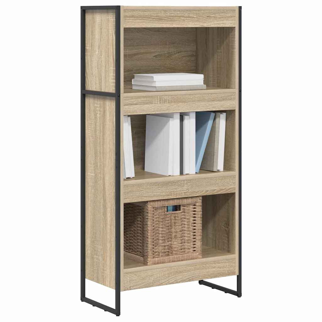 Könyvespolc 60 x 30 x 121 cm Szerelt Fa Sonoma