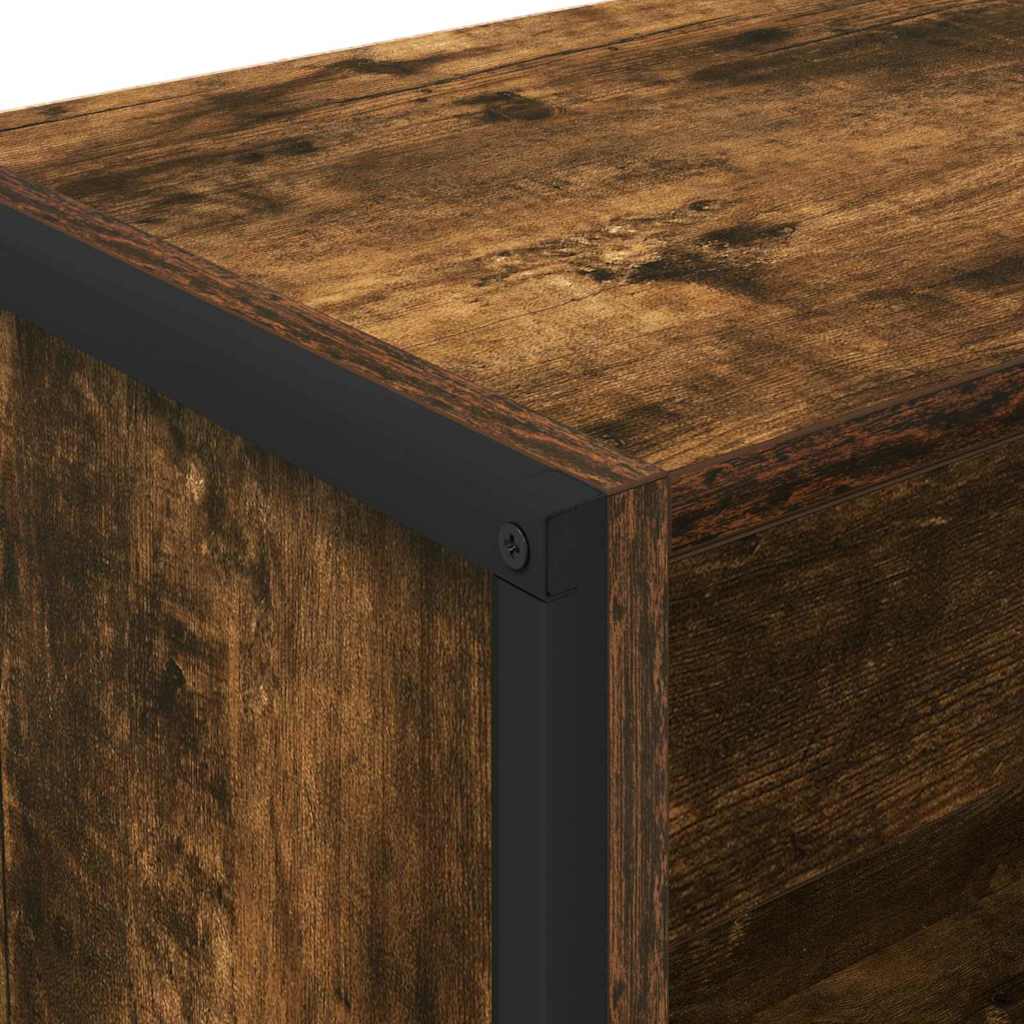 Könyvespolc 60 x 30 x 121 cm Szerelt Fa Füstös tölgy