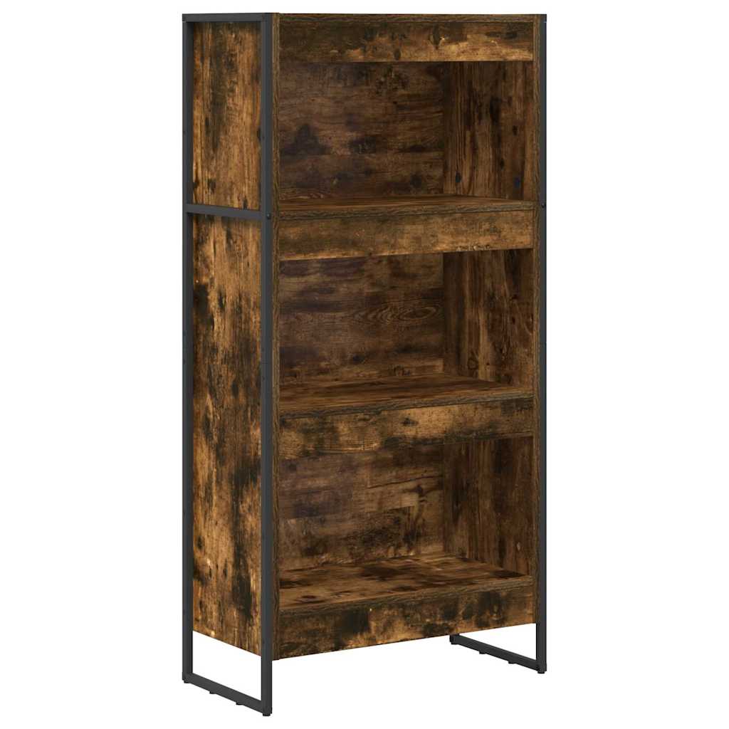 Könyvespolc 60 x 30 x 121 cm Szerelt Fa Füstös tölgy