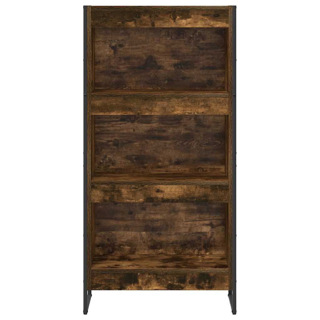 Könyvespolc 60 x 30 x 121 cm Szerelt Fa Füstös tölgy