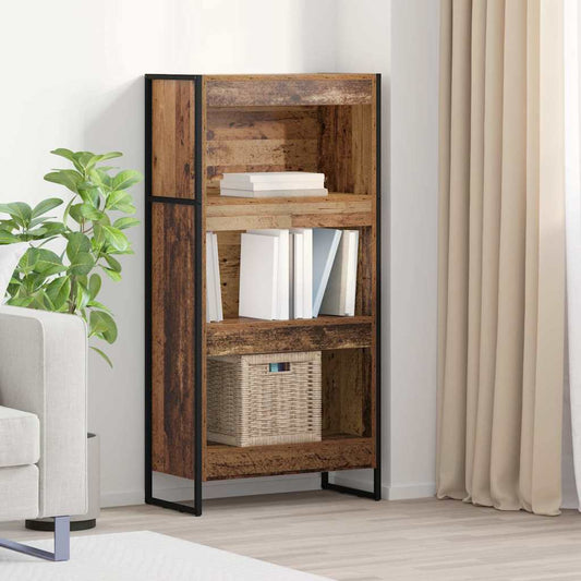 Könyvespolc Öreg fa 60 x 30 x 121 cm Faanyag