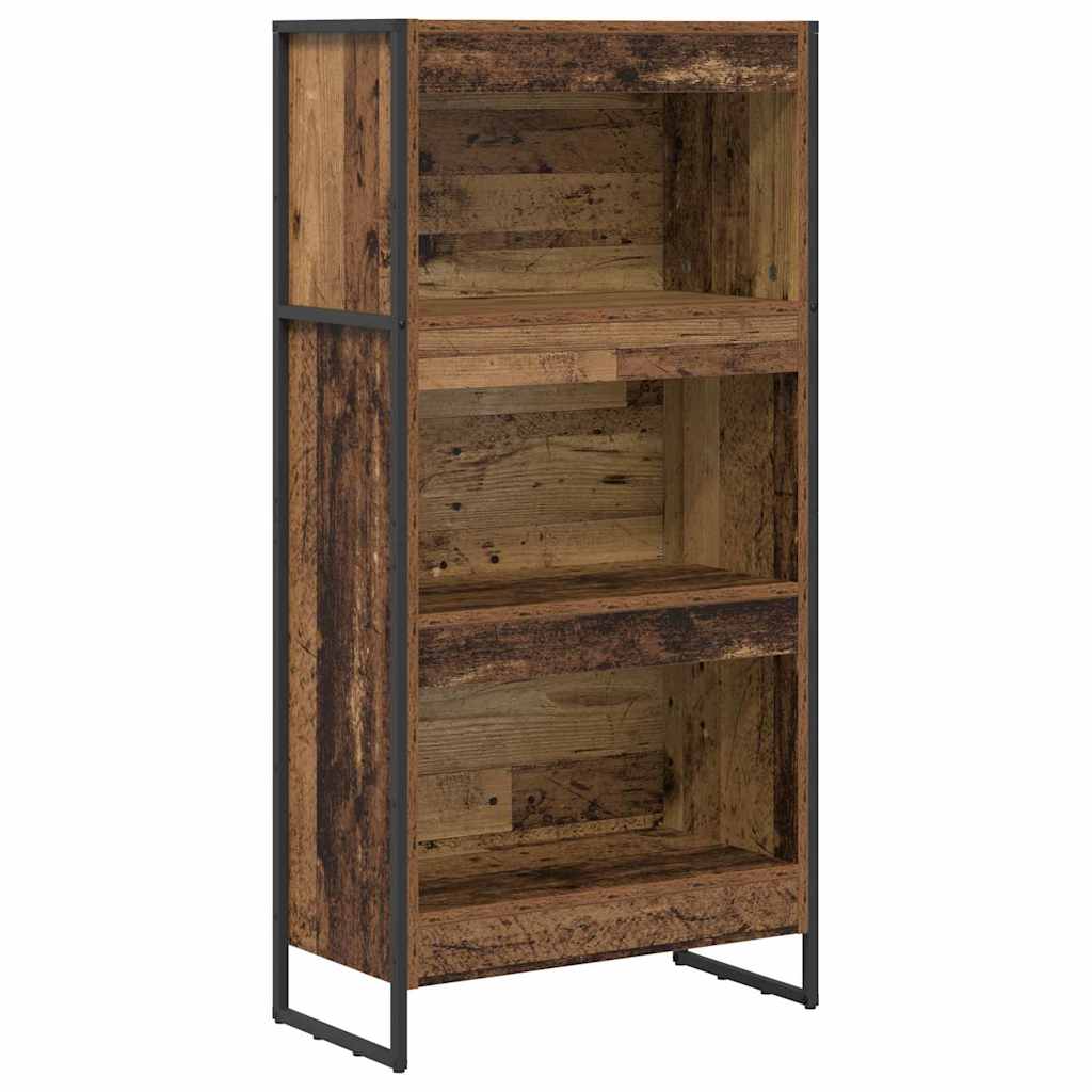 Könyvespolc 60 x 30 x 121 cm Szerelt Fa Öreg fa