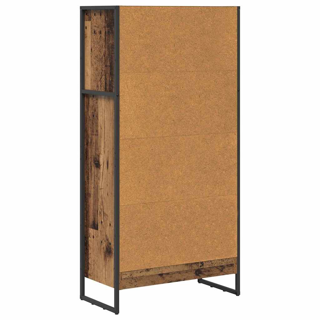 Könyvespolc 60 x 30 x 121 cm Szerelt Fa Öreg fa