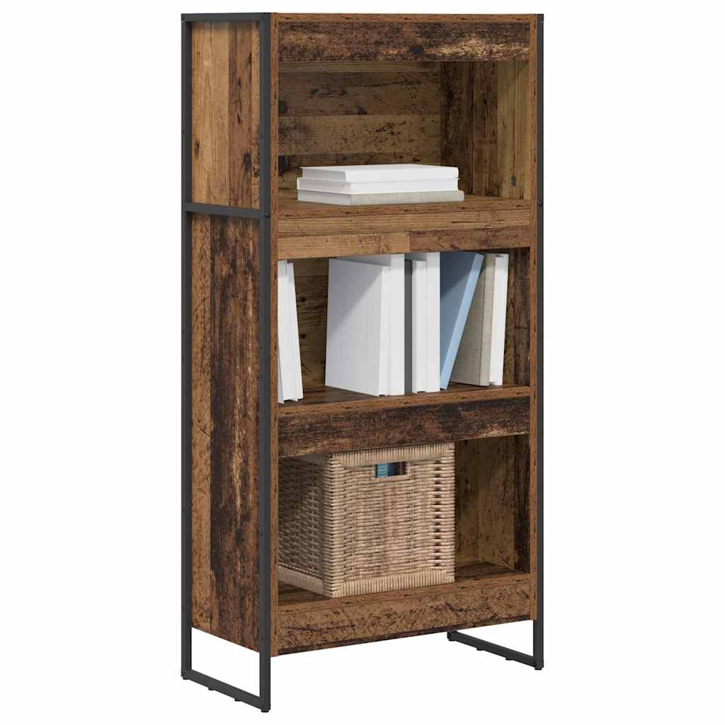 Könyvespolc 60 x 30 x 121 cm Szerelt Fa Öreg fa