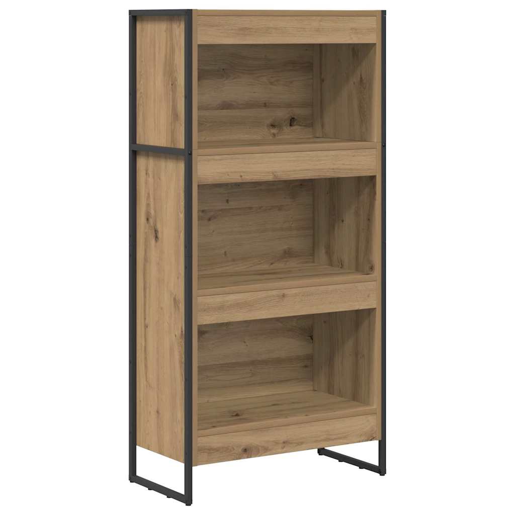 Könyvespolc 60 x 30 x 121 cm Szerelt Fa Művészi tölgy