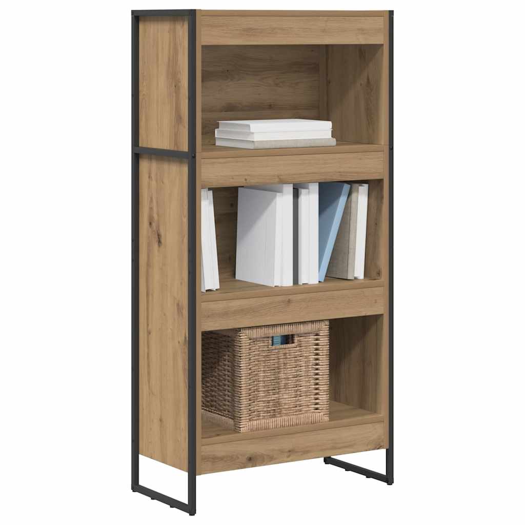 Könyvespolc 60 x 30 x 121 cm Szerelt Fa Művészi tölgy