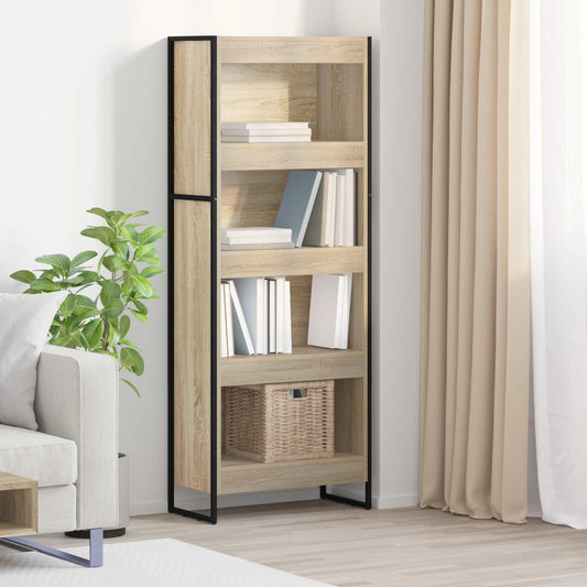 Könyvespolc Sonoma 60 x 30 x 155 cm Faanyag