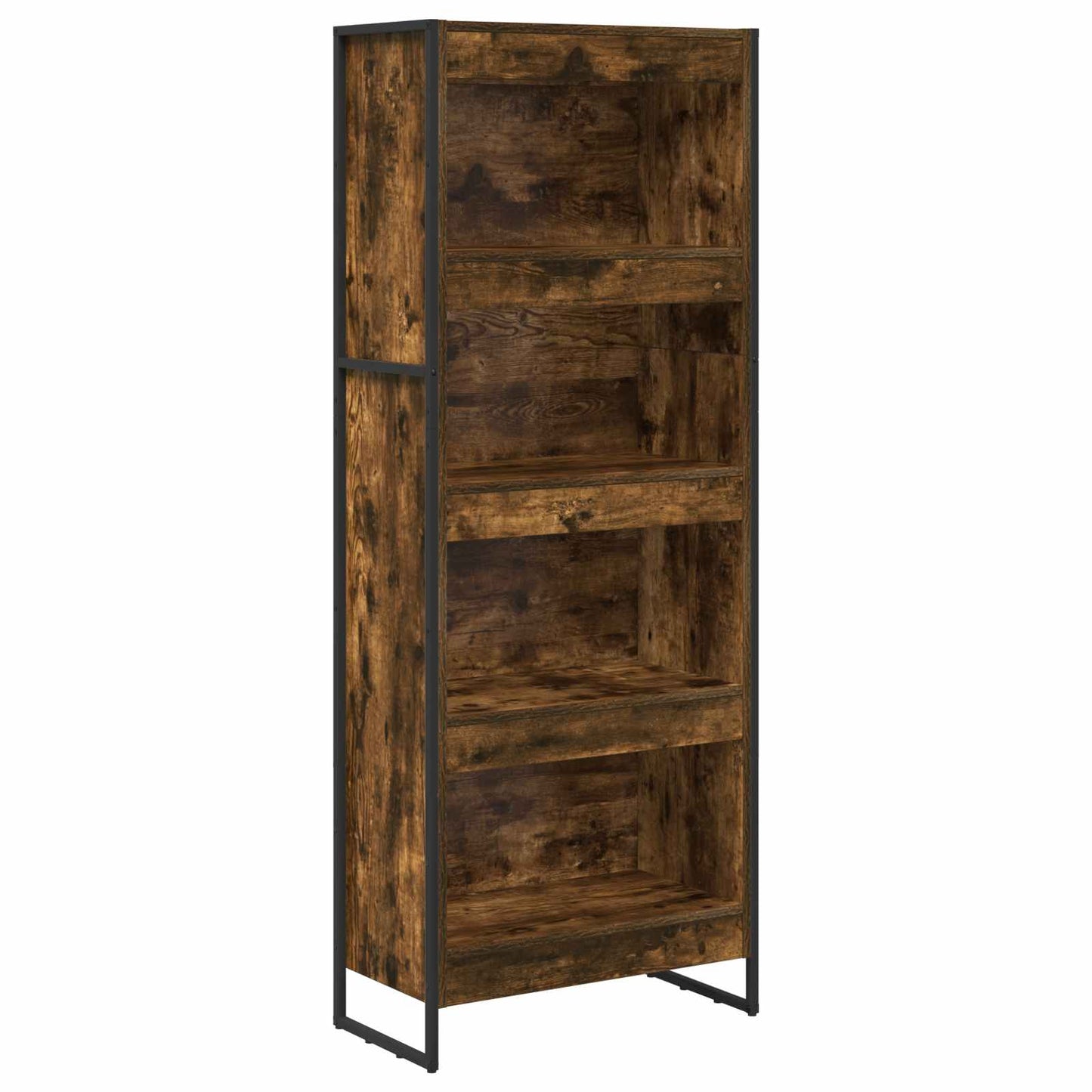 Könyvespolc 60 x 30 x 155 cm Szerelt Fa Füstös tölgy