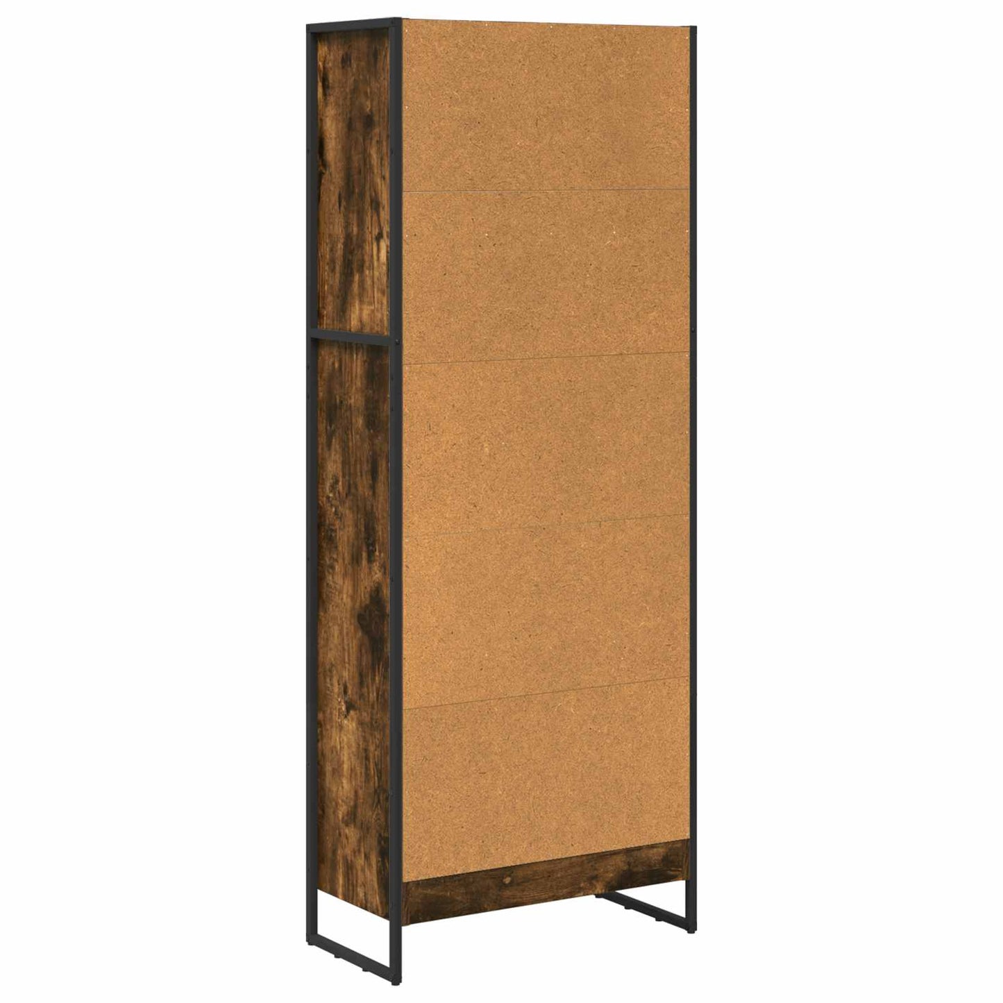 Könyvespolc 60 x 30 x 155 cm Szerelt Fa Füstös tölgy