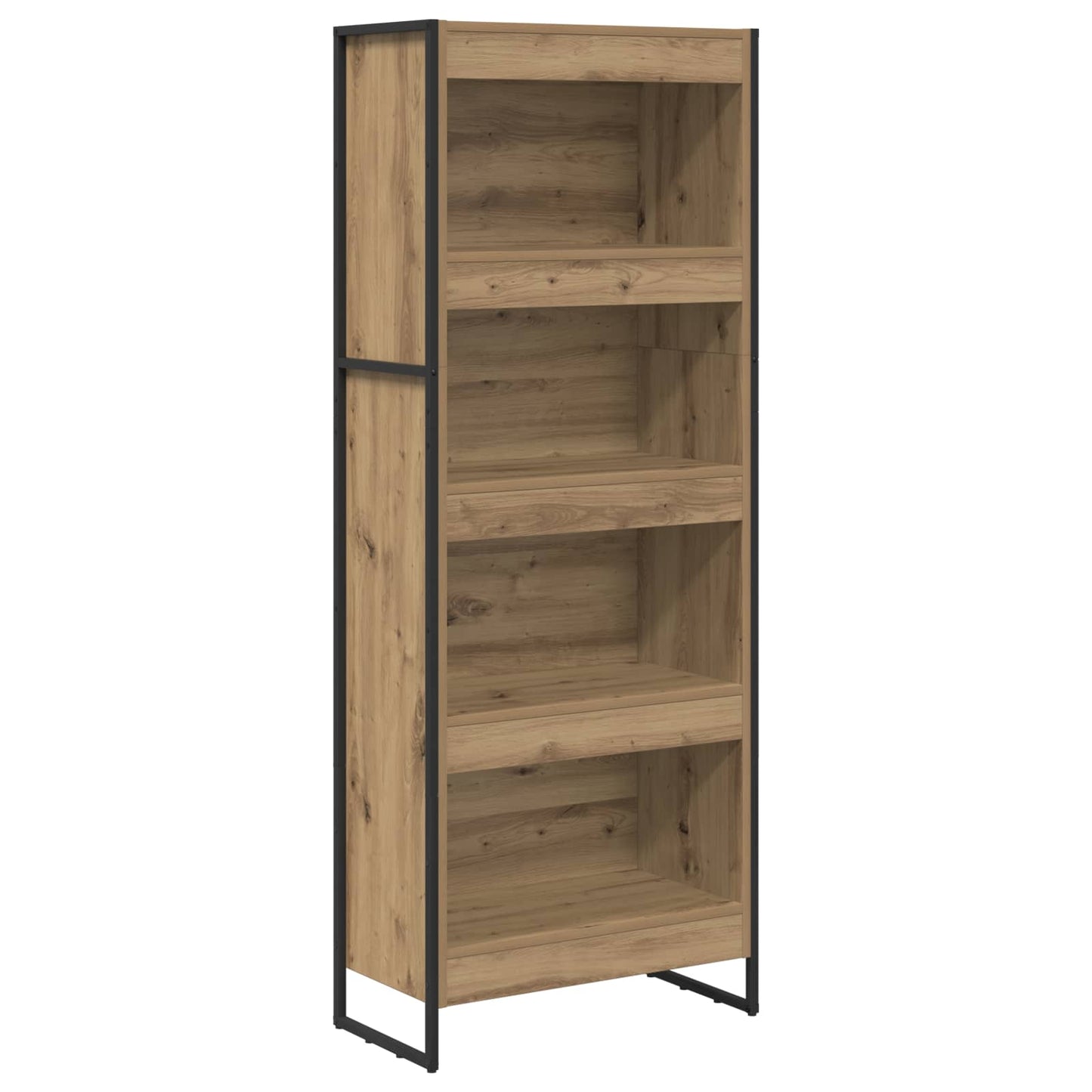 Könyvespolc 60 x 30 x 155 cm Szerelt Fa Művészi tölgy