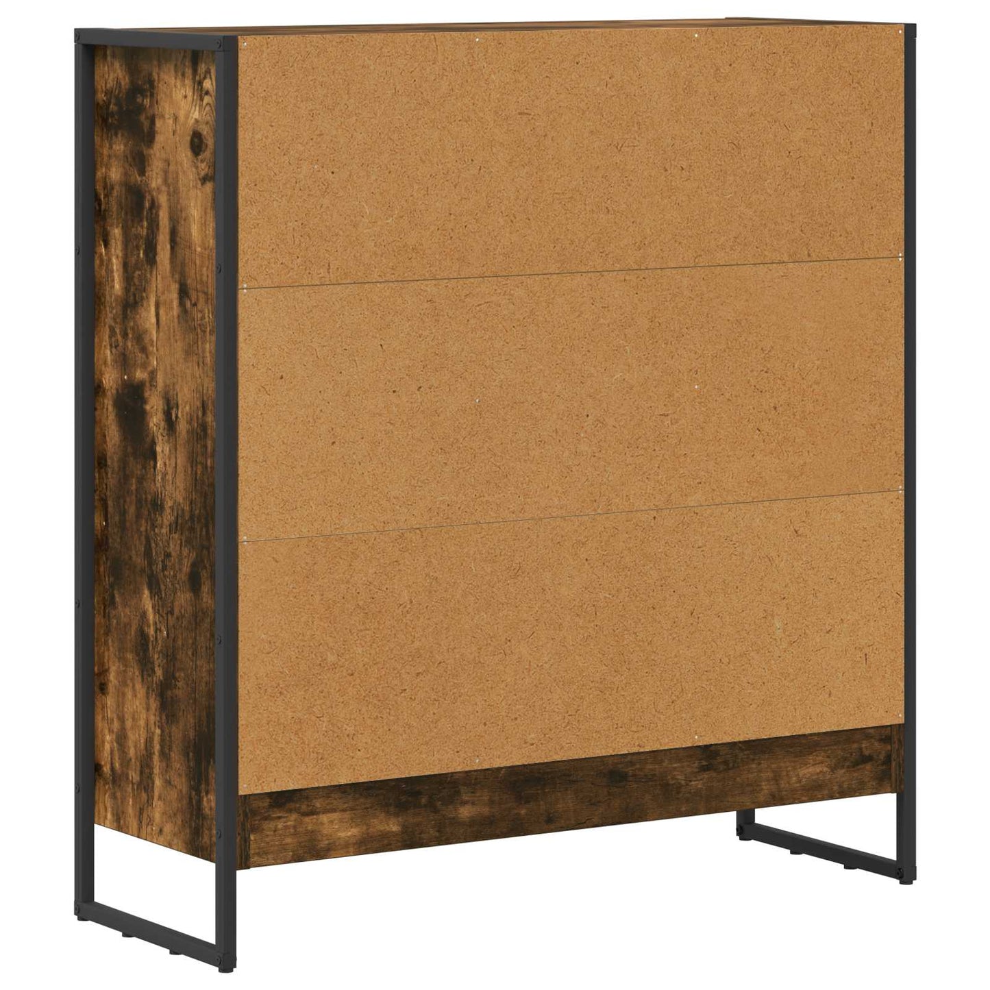 Könyvespolc 80 x 30 x 86,5 cm Szerelt Fa Füstös tölgy