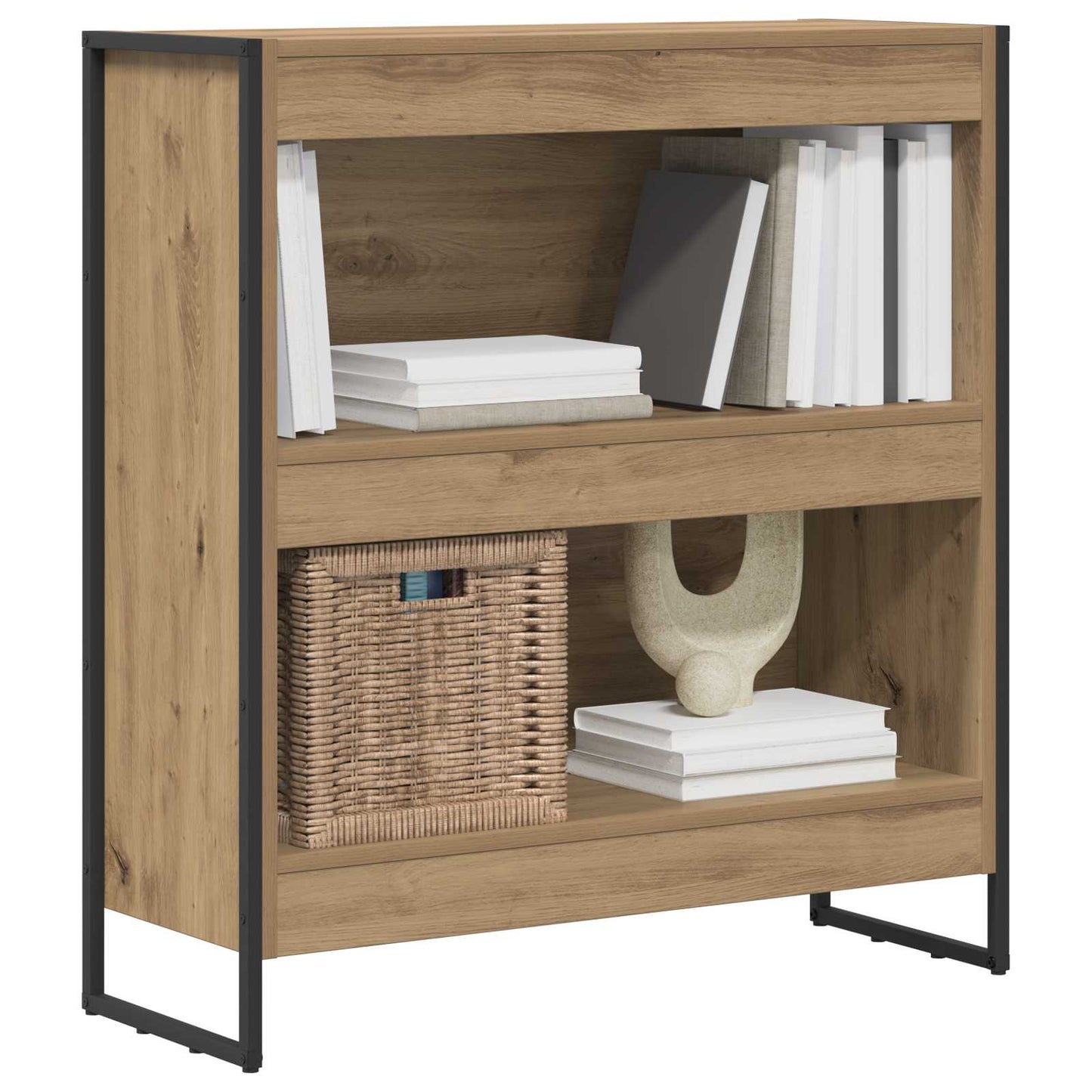 Könyvespolc 80 x 30 x 86,5 cm Szerelt Fa Művészi tölgy