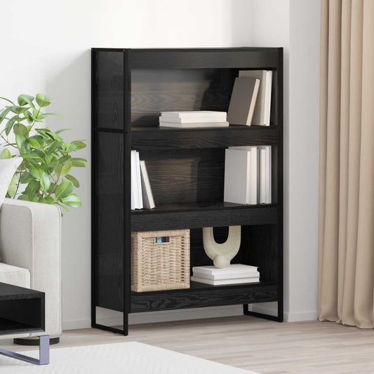 Könyvespolc Fekete tölgy 80 x 30 x 121 cm Faanyag