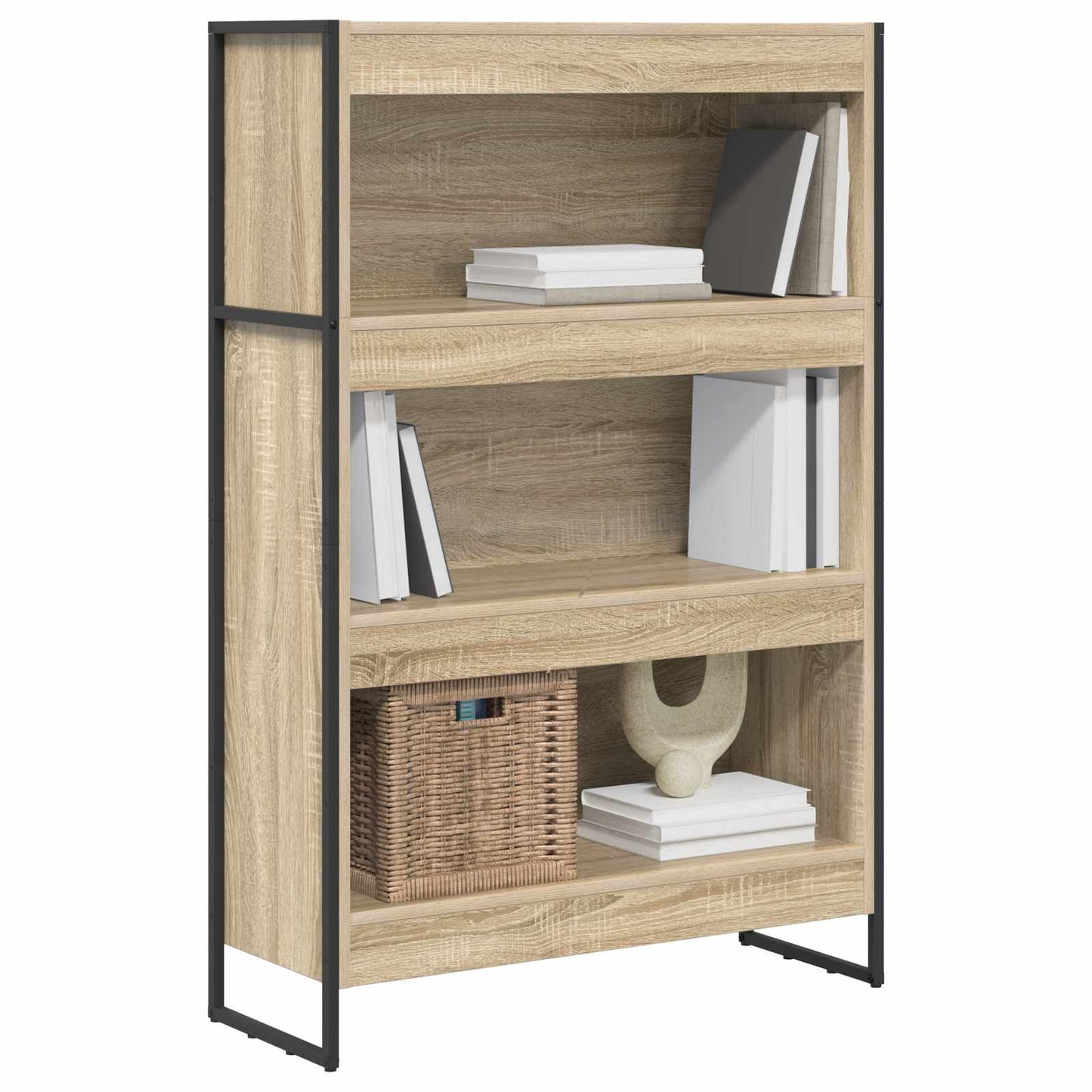 Könyvespolc Sonoma 80 x 30 x 121 cm Faanyag