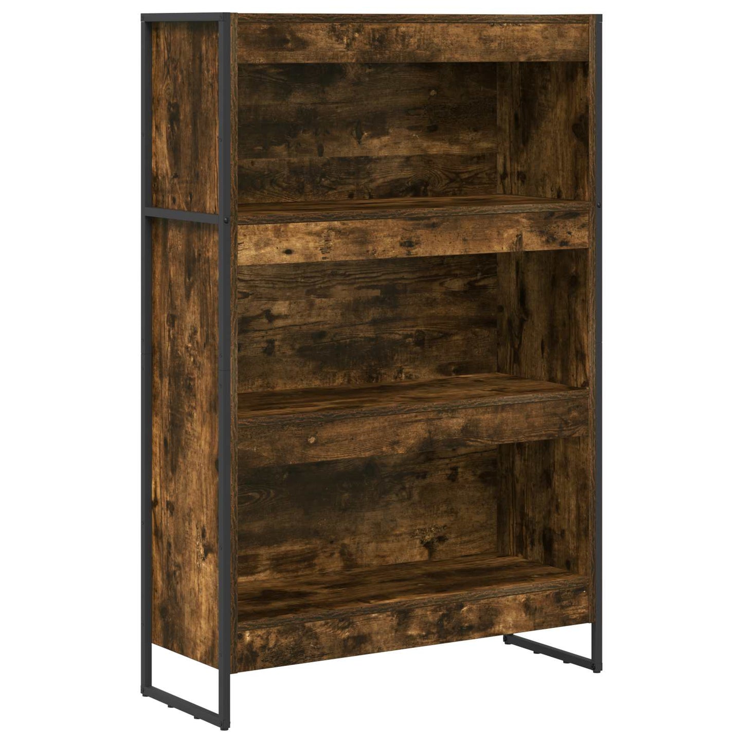 Könyvespolc 80 x 30 x 121 cm Szerelt Fa Füstös tölgy