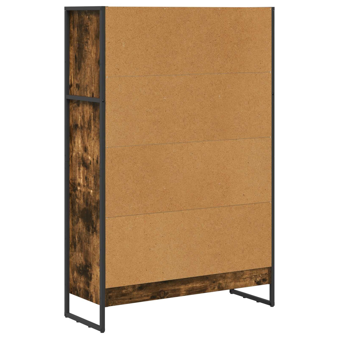 Könyvespolc 80 x 30 x 121 cm Szerelt Fa Füstös tölgy