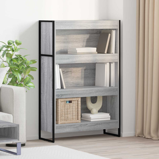 Könyvespolc Szürke Sonoma 80 x 30 x 121 cm Faanyag