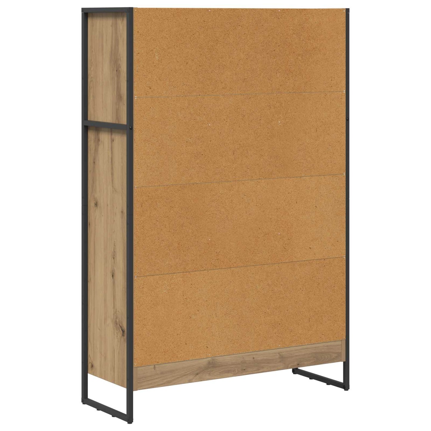 Könyvespolc 80 x 30 x 121 cm Szerelt Fa Művészi tölgy