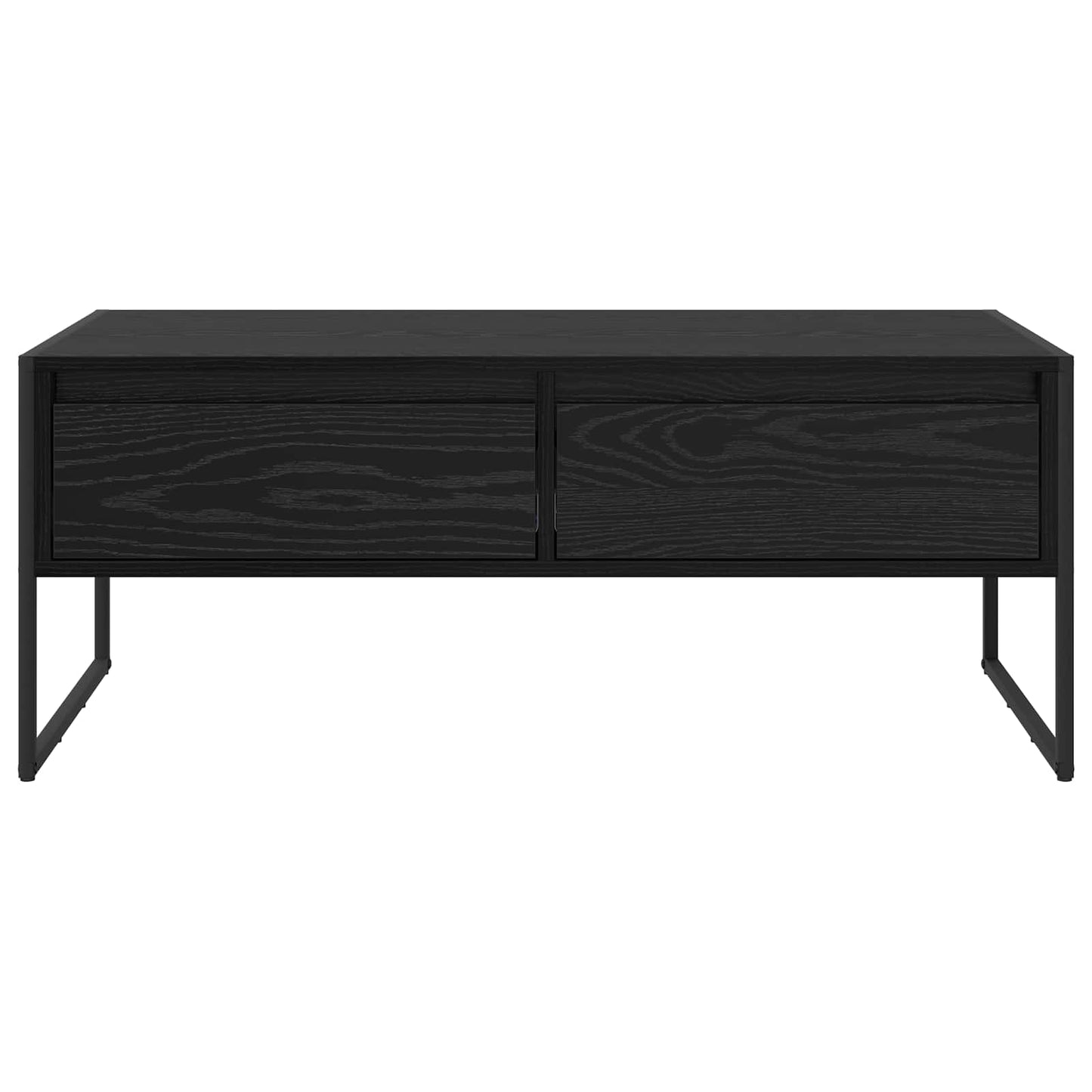 Dohányzóasztal Fekete tölgy 100 x 46 x 40 cm Szerelt Fa