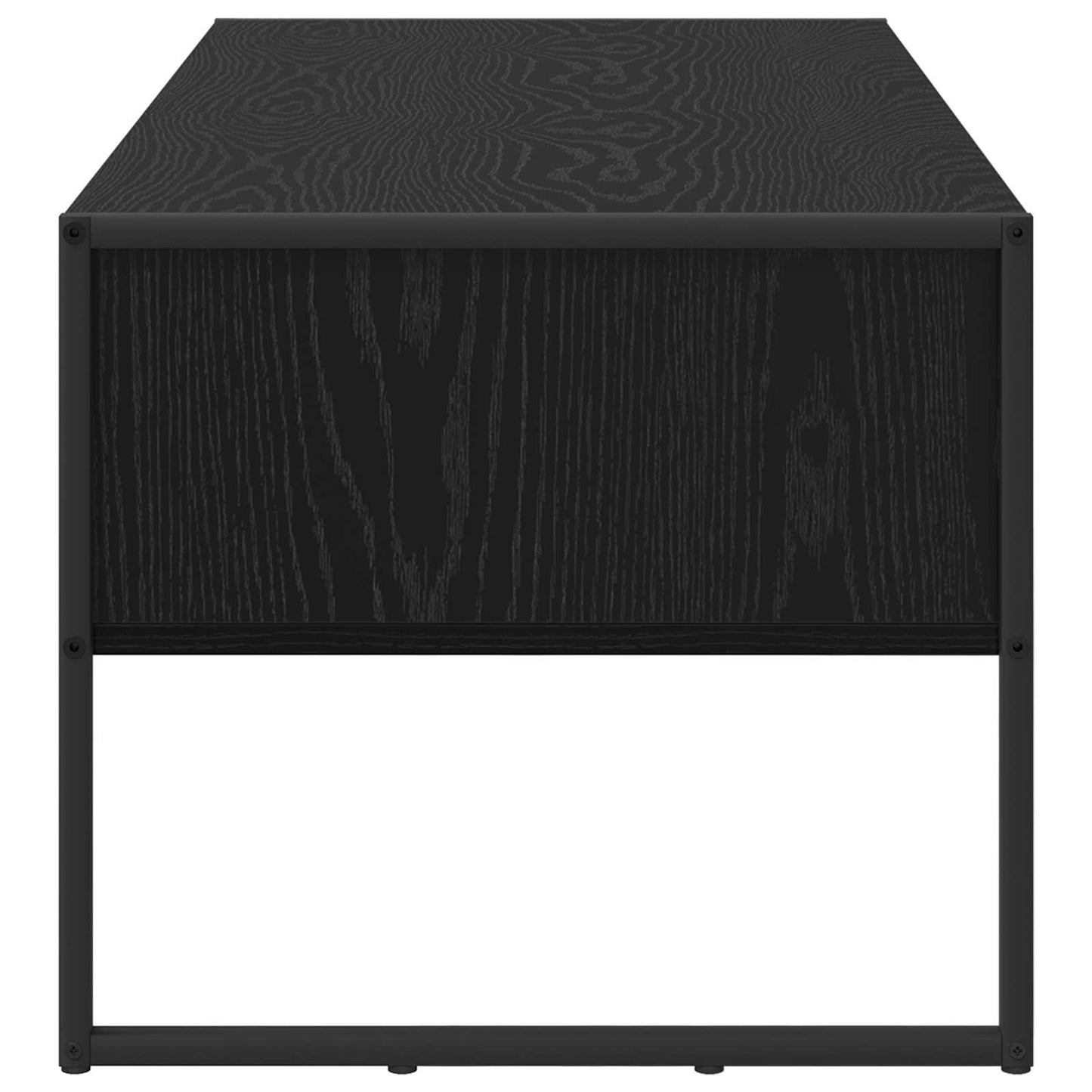 Dohányzóasztal Fekete tölgy 100 x 46 x 40 cm Szerelt Fa