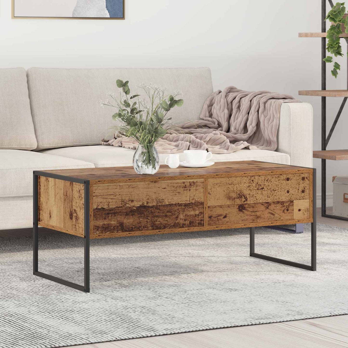Dohányzóasztal Öreg fa 100 x 46 x 40 cm Szerelt Fa