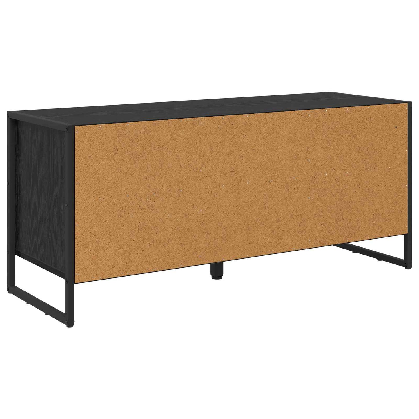 Cipőszekrény 100 x 35 x 44 cm Szerelt Fa Fekete tölgy